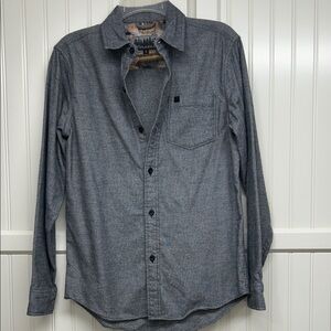 Men's Classic Gray Button-Down Shirt